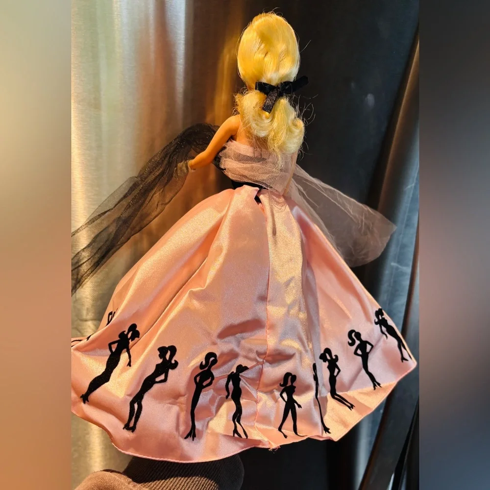 Barbie Doll with Black Silhouette Dress 2000